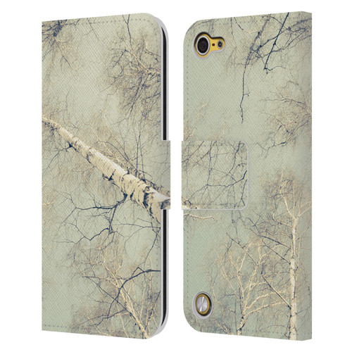 Dorit Fuhg Nature Birch Trees Leather Book Wallet Case Cover For Apple iPod Touch 5G 5th Gen