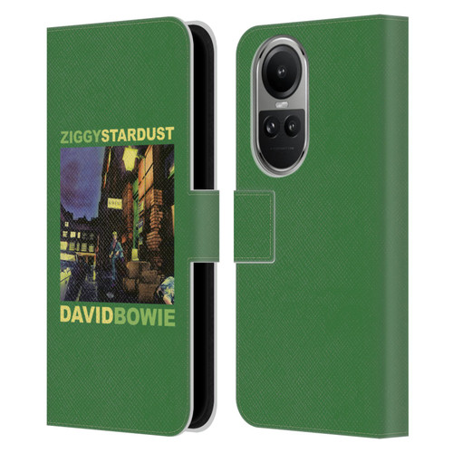 David Bowie Album Art Ziggy Stardust Leather Book Wallet Case Cover For OPPO Reno10 5G / Reno10 Pro 5G