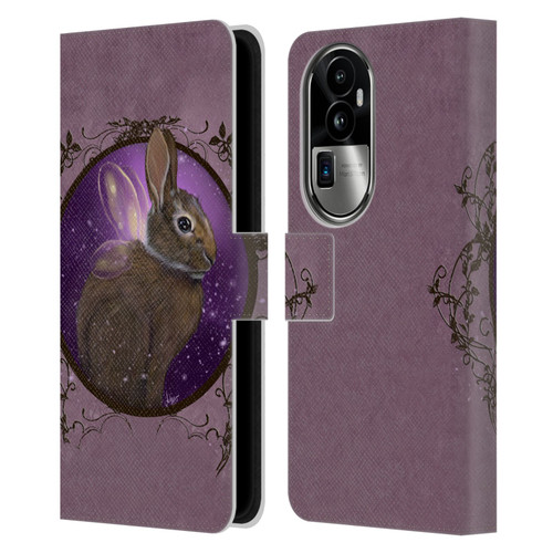 Ash Evans Animals Rabbit Leather Book Wallet Case Cover For OPPO Reno10 Pro+