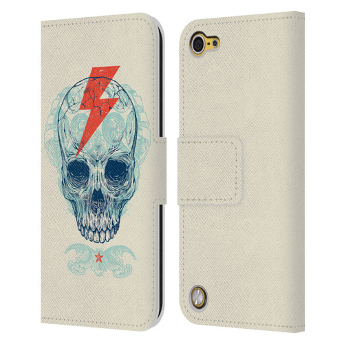 Rachel Caldwell Illustrations Bolt Leather Book Wallet Case Cover For Apple iPod Touch 5G 5th Gen