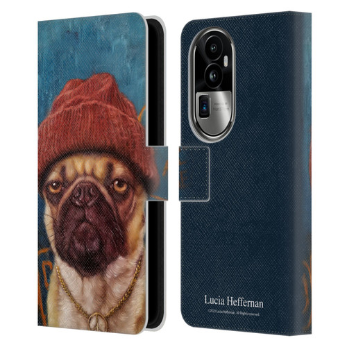 Lucia Heffernan Art Monday Mood Leather Book Wallet Case Cover For OPPO Reno10 Pro+