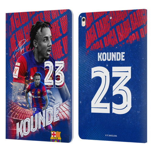 FC Barcelona 2023/24 First Team Jules Koundé Leather Book Wallet Case Cover For Apple iPad Pro 10.5 (2017)
