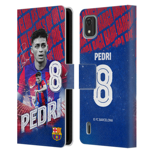 FC Barcelona 2023/24 First Team Pedri Leather Book Wallet Case Cover For Nokia C2 2nd Edition