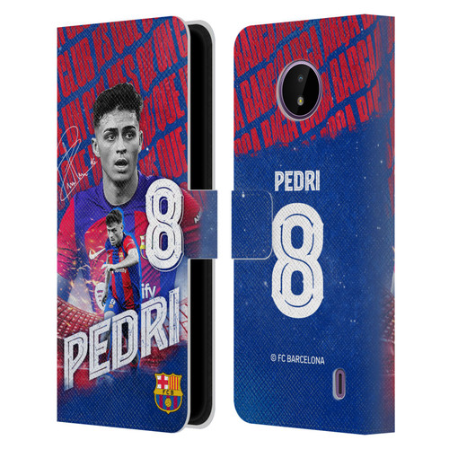 FC Barcelona 2023/24 First Team Pedri Leather Book Wallet Case Cover For Nokia C10 / C20