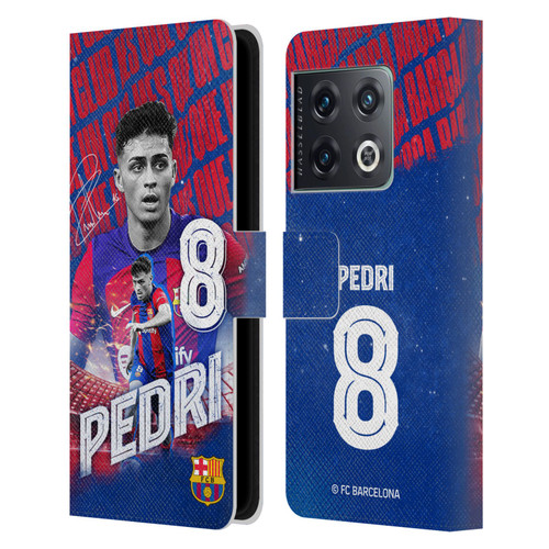 FC Barcelona 2023/24 First Team Pedri Leather Book Wallet Case Cover For OnePlus 10 Pro