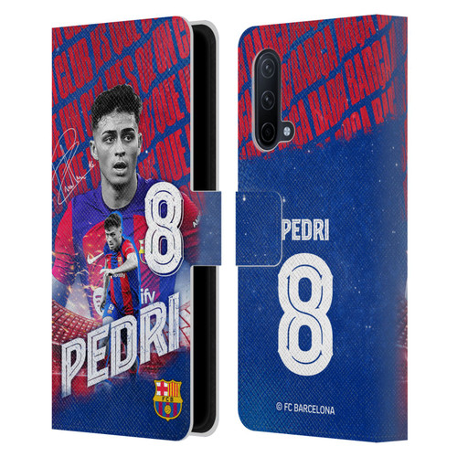 FC Barcelona 2023/24 First Team Pedri Leather Book Wallet Case Cover For OnePlus Nord CE 5G