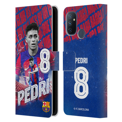 FC Barcelona 2023/24 First Team Pedri Leather Book Wallet Case Cover For OnePlus Nord N100