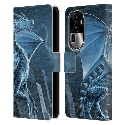 Vincent Hie Dragons 2 Silver Leather Book Wallet Case Cover For OPPO Reno10 Pro+