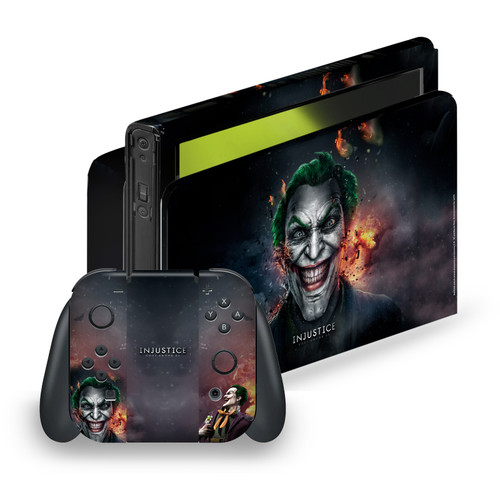 Injustice Gods Among Us Key Art Joker Vinyl Sticker Skin Decal Cover for Nintendo Switch OLED Bundle