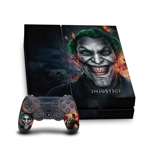Injustice Gods Among Us Key Art Joker Vinyl Sticker Skin Decal Cover for Sony PS4 Console & Controller