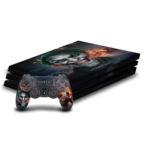 Injustice Gods Among Us Key Art Joker Vinyl Sticker Skin Decal Cover for Sony PS4 Pro Bundle