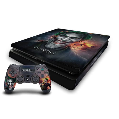 Injustice Gods Among Us Key Art Joker Vinyl Sticker Skin Decal Cover for Sony PS4 Slim Console & Controller