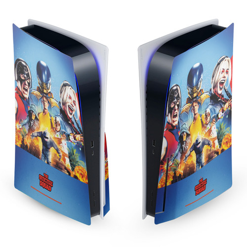 The Suicide Squad 2021 Character Poster Group Vinyl Sticker Skin Decal Cover for Sony PS5 Disc Edition Console