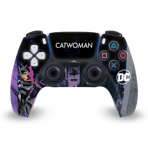DC Women Core Compositions Catwoman Vinyl Sticker Skin Decal Cover for Sony PS5 Sony DualSense Controller