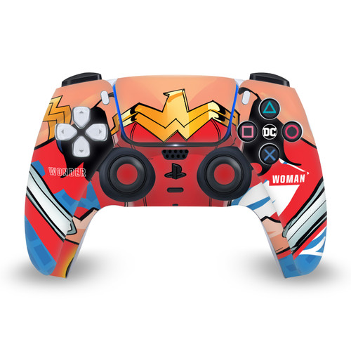 DC Women Core Compositions Wonder Woman Vinyl Sticker Skin Decal Cover for Sony PS5 Sony DualSense Controller