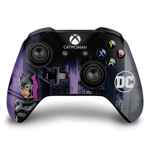 DC Women Core Compositions Catwoman Vinyl Sticker Skin Decal Cover for Microsoft Xbox One S / X Controller