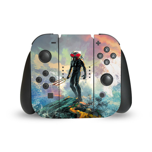Aquaman DC Comics Comic Book Cover Black Manta Painting Vinyl Sticker Skin Decal Cover for Nintendo Switch Joy Controller