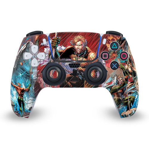 Aquaman DC Comics Comic Book Cover Collage Vinyl Sticker Skin Decal Cover for Sony PS5 Sony DualSense Controller