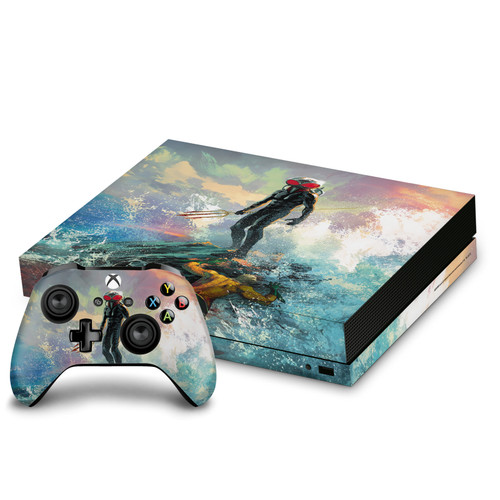 Aquaman DC Comics Comic Book Cover Black Manta Painting Vinyl Sticker Skin Decal Cover for Microsoft Xbox One X Bundle