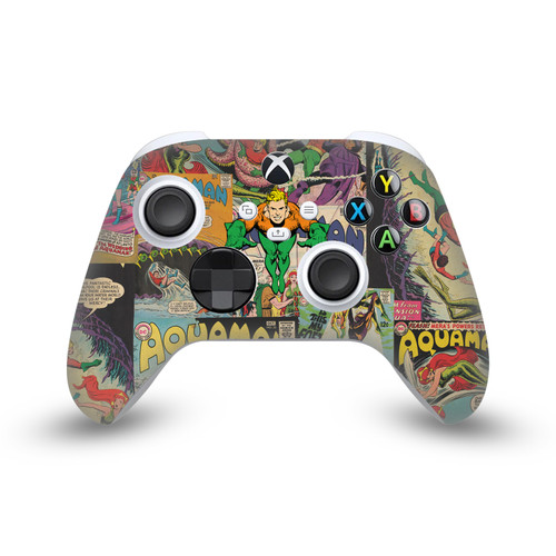 Aquaman DC Comics Comic Book Cover Character Collage Vinyl Sticker Skin Decal Cover for Microsoft Xbox Series X / Series S Controller