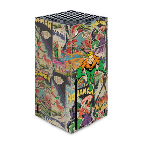 Aquaman DC Comics Comic Book Cover Character Collage Vinyl Sticker Skin Decal Cover for Microsoft Xbox Series X Console