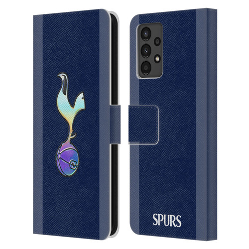 Tottenham Hotspur F.C. 2023/24 Badge Dark Blue and Purple Leather Book Wallet Case Cover For Samsung Galaxy A13 (2022)