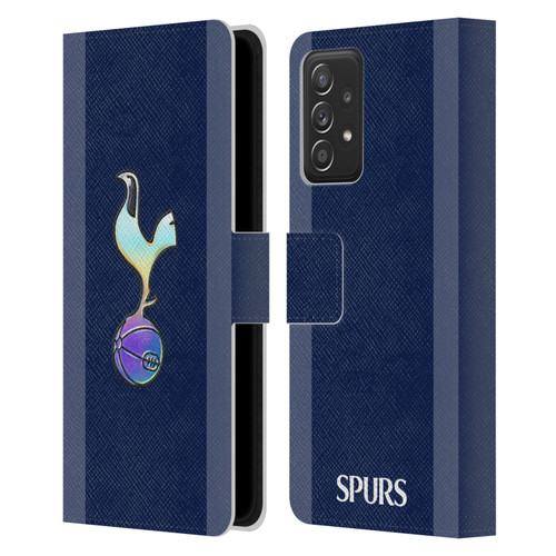 Tottenham Hotspur F.C. 2023/24 Badge Dark Blue and Purple Leather Book Wallet Case Cover For Samsung Galaxy A52 / A52s / 5G (2021)