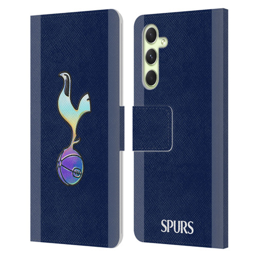 Tottenham Hotspur F.C. 2023/24 Badge Dark Blue and Purple Leather Book Wallet Case Cover For Samsung Galaxy A54 5G