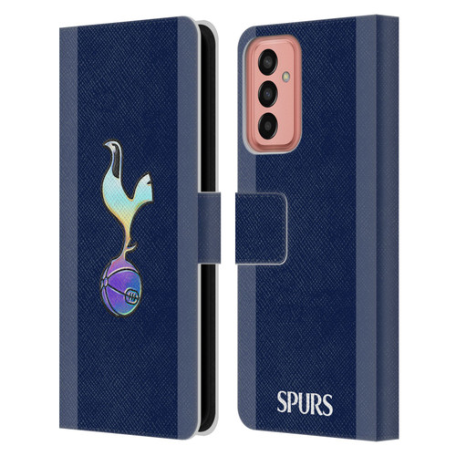 Tottenham Hotspur F.C. 2023/24 Badge Dark Blue and Purple Leather Book Wallet Case Cover For Samsung Galaxy M13 (2022)