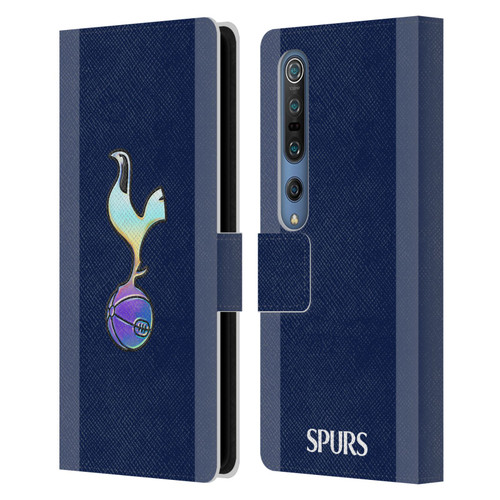 Tottenham Hotspur F.C. 2023/24 Badge Dark Blue and Purple Leather Book Wallet Case Cover For Xiaomi Mi 10 5G / Mi 10 Pro 5G