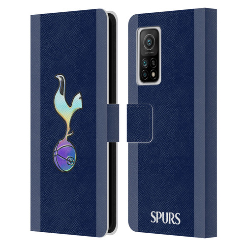 Tottenham Hotspur F.C. 2023/24 Badge Dark Blue and Purple Leather Book Wallet Case Cover For Xiaomi Mi 10T 5G