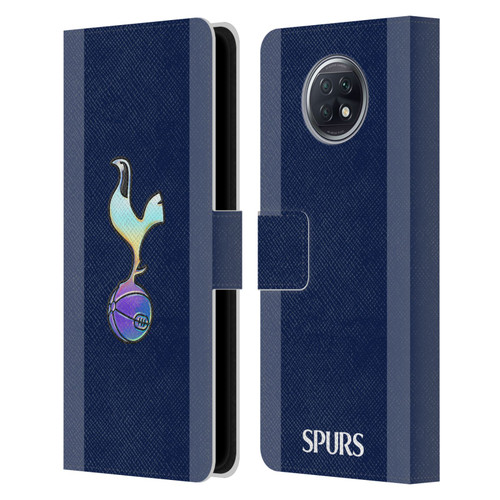 Tottenham Hotspur F.C. 2023/24 Badge Dark Blue and Purple Leather Book Wallet Case Cover For Xiaomi Redmi Note 9T 5G