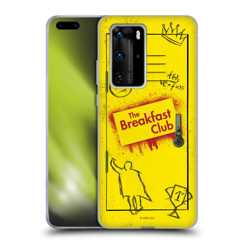 The Breakfast Club Graphics Yellow Locker Soft Gel Case for Huawei P40 Pro / P40 Pro Plus 5G