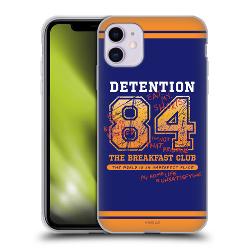 The Breakfast Club Graphics Detention 84 Soft Gel Case for Apple iPhone 11