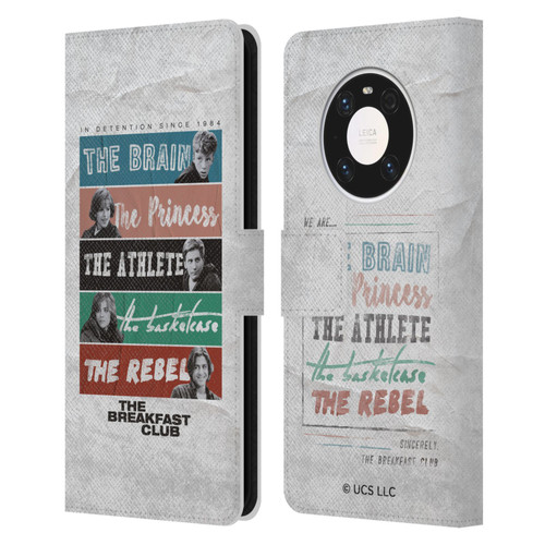 The Breakfast Club Graphics In Detention Since 1984 Leather Book Wallet Case Cover For Huawei Mate 40 Pro 5G