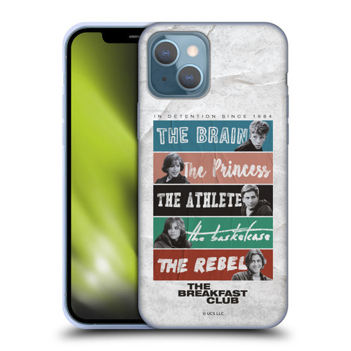 The Breakfast Club Graphics In Detention Since 1984 Soft Gel Case for Apple iPhone 13