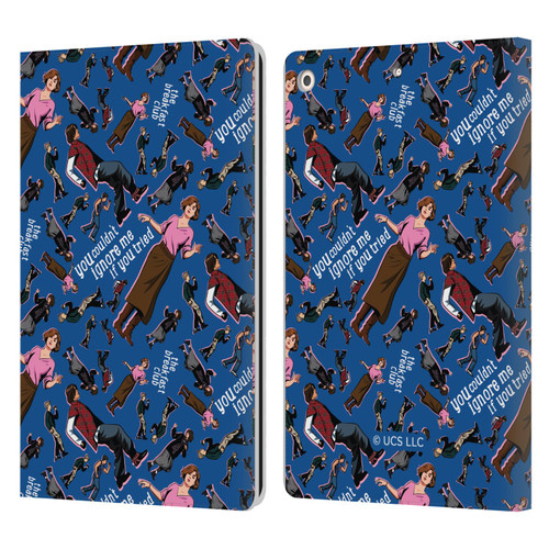 The Breakfast Club Graphics Dancing Pattern Leather Book Wallet Case Cover For Apple iPad 10.2 2019/2020/2021