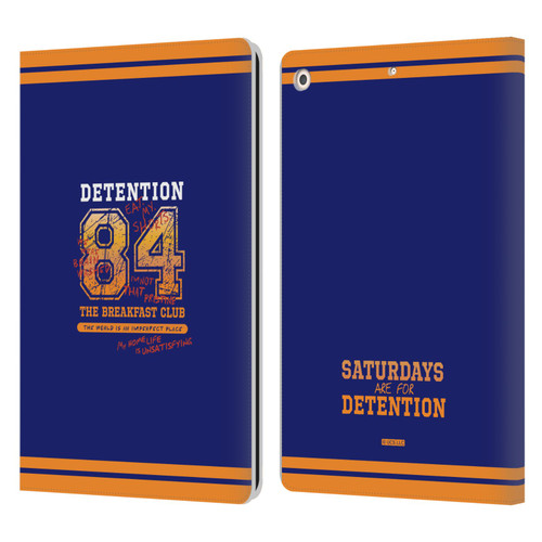 The Breakfast Club Graphics Detention 84 Leather Book Wallet Case Cover For Apple iPad 10.2 2019/2020/2021