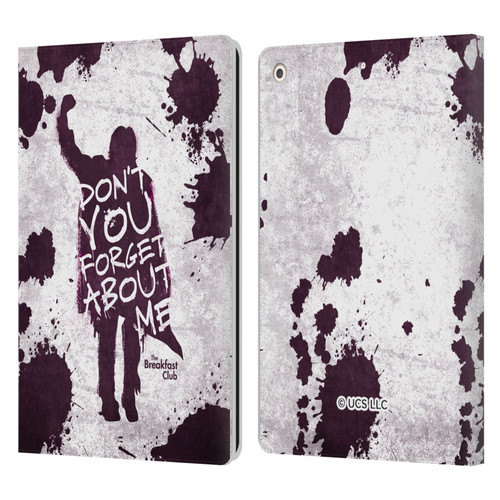 The Breakfast Club Graphics Don't You Forget About Me Leather Book Wallet Case Cover For Apple iPad 10.2 2019/2020/2021