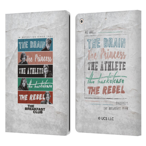The Breakfast Club Graphics In Detention Since 1984 Leather Book Wallet Case Cover For Apple iPad 10.2 2019/2020/2021