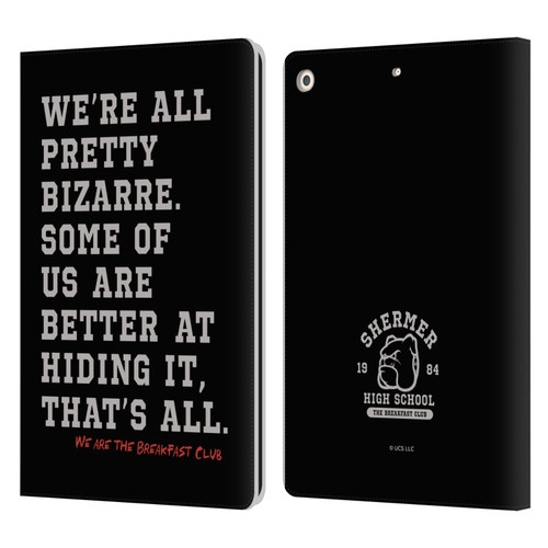 The Breakfast Club Graphics Typography Leather Book Wallet Case Cover For Apple iPad 10.2 2019/2020/2021
