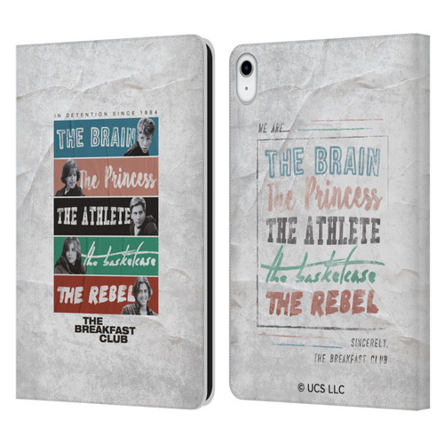 The Breakfast Club Graphics In Detention Since 1984 Leather Book Wallet Case Cover For Apple iPad 10.9 (2022)