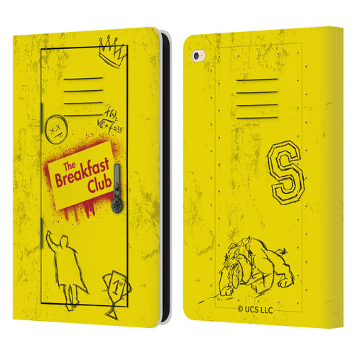 The Breakfast Club Graphics Yellow Locker Leather Book Wallet Case Cover For Apple iPad Air 2 (2014)