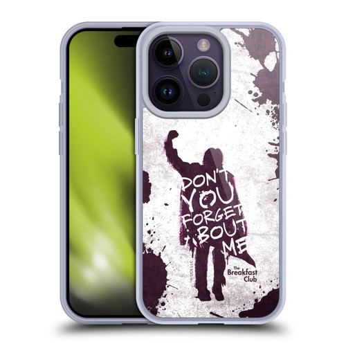 The Breakfast Club Graphics Don't You Forget About Me Soft Gel Case for Apple iPhone 14 Pro