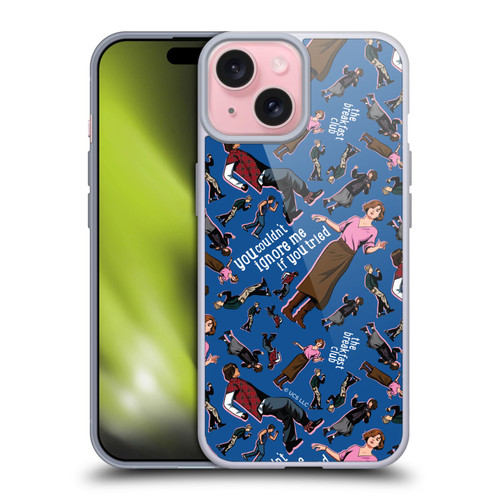 The Breakfast Club Graphics Dancing Pattern Soft Gel Case for Apple iPhone 15