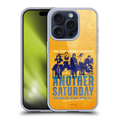 The Breakfast Club Graphics Another Saturday Soft Gel Case for Apple iPhone 15 Pro