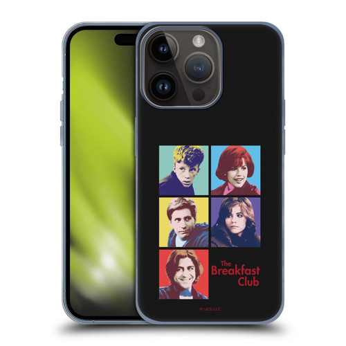 The Breakfast Club Graphics Pop Art Soft Gel Case for Apple iPhone 15 Pro