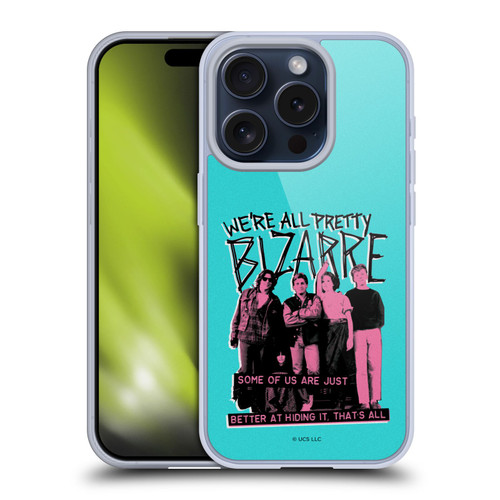 The Breakfast Club Graphics We're All Pretty Bizarre Soft Gel Case for Apple iPhone 15 Pro