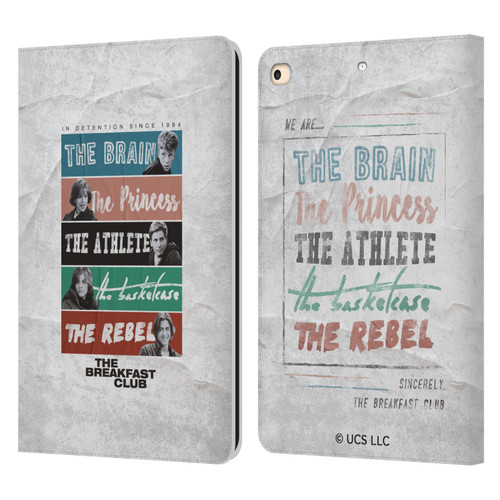 The Breakfast Club Graphics In Detention Since 1984 Leather Book Wallet Case Cover For Apple iPad 9.7 2017 / iPad 9.7 2018