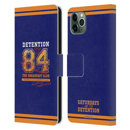 The Breakfast Club Graphics Detention 84 Leather Book Wallet Case Cover For Apple iPhone 11 Pro Max